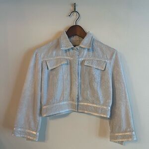 Vintage BEBE coquette jacket XS 🩵